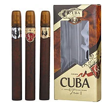Cuba Variety Trio with Cuba Gold, VIP, & Royal-Eau De Toilette Spray (Men's), 1.17 oz