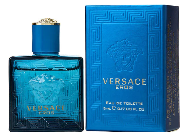 Versace Eros (Men's) TRAVEL SIZE, Eau De Toilette, 0.17 oz